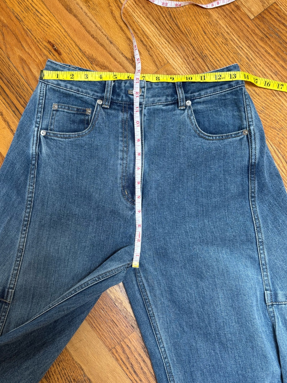Tibi Denim Sid Jeans regular length size 26 barely worn - Picture 5 of 9